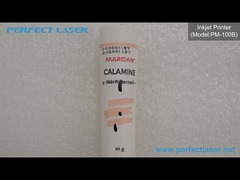 Τελειοποιημένες βιομηχανικές μηχανές εκτύπωσης μελάνης με λέιζερ PM-100B εκτύπωση σε πλαστικό μπουκάλι