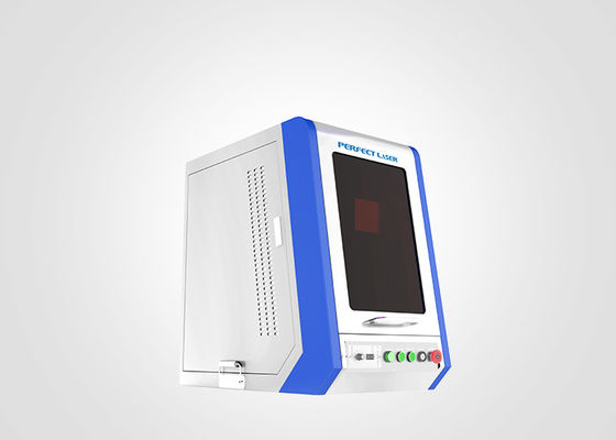 Μηχανή σήμανσης λέιζερ πράσινου μετάλλου 50W / 100W με κλειστό κάλυμμα